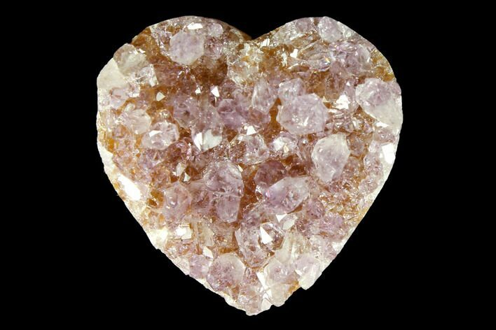 Amethyst Crystal Cluster Heart - Uruguay #128676